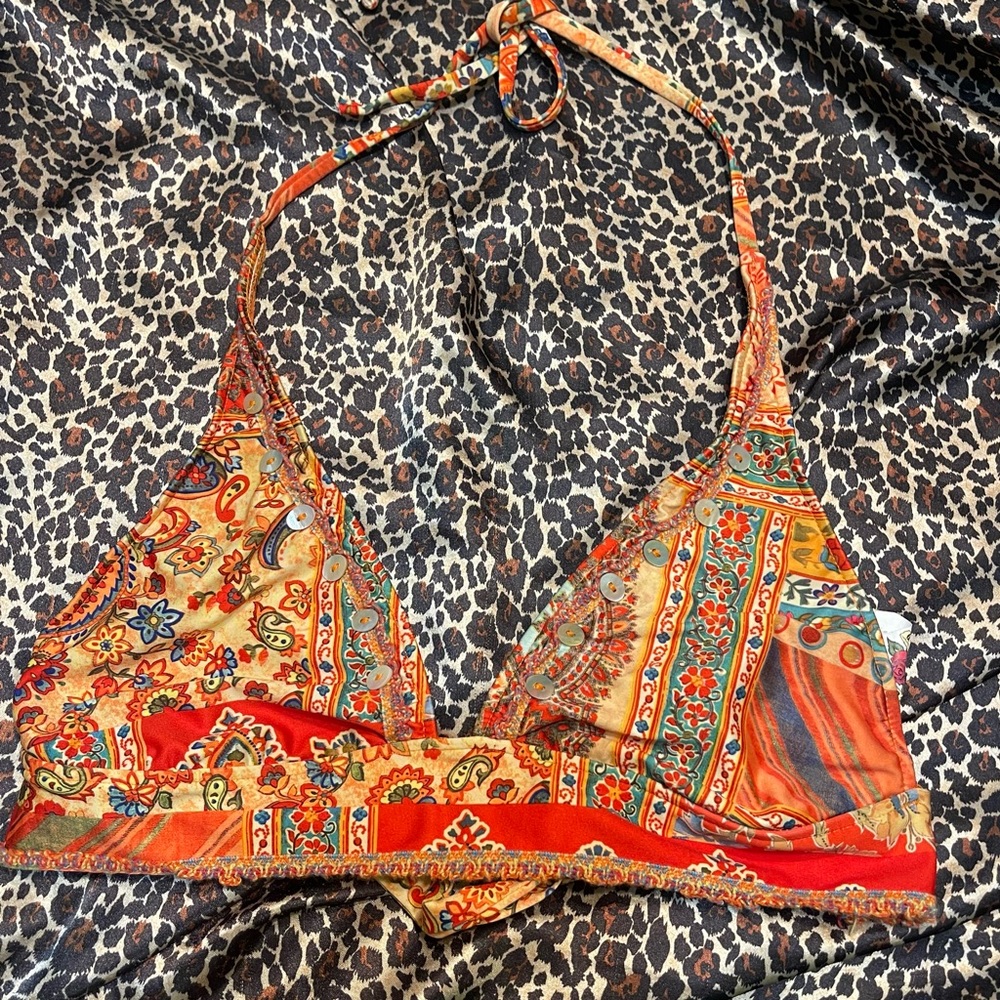 Y2k Lucky Brand Bikini Top